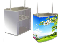 Print Booth Portable #Eventdesk Meja Lipat Pameran Cetak #Event Desk PVC PP Plastic Folding Promotion Table