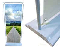 Door Frame Banner Besi 60x160 Display L Gate 80x180 #doorframe ABS Lgate Portable Stand