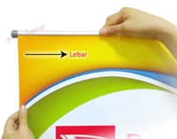 #Hanging Banner Cantol Vertical Display Hang #Banners Cetak Hanger Albatros Poster Hook Gantung Flexi Korcin Frame