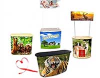 Promotion Table Portable Trade Show Counter Desk Promotional Exibitions Print #Promotiontable Booth Promosi Meja #Pameran